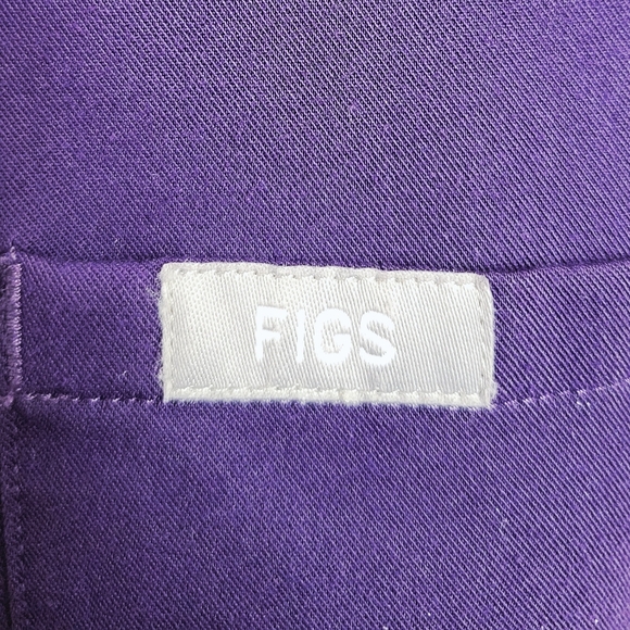 Figs Technical Collection Purple Women's Scrub Top | Medium - Picture 3 of 5